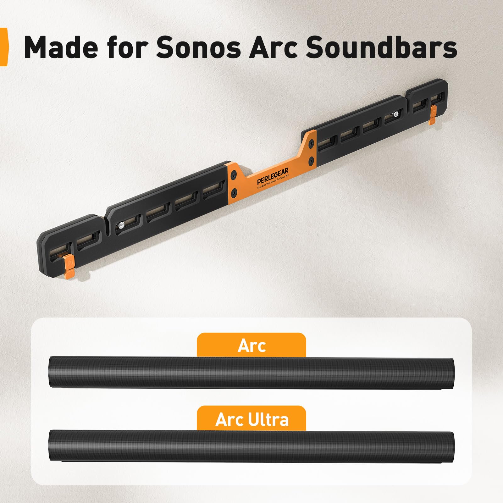 Amazon.com: Perlegear Soundbar Wall Mount Compatible with Sonos